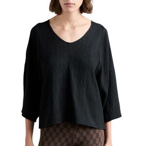 Malene Birger Calyas v-neck 3/4 sleeve blouse size 36 excellent condition